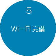 5 Wi－Fi完備